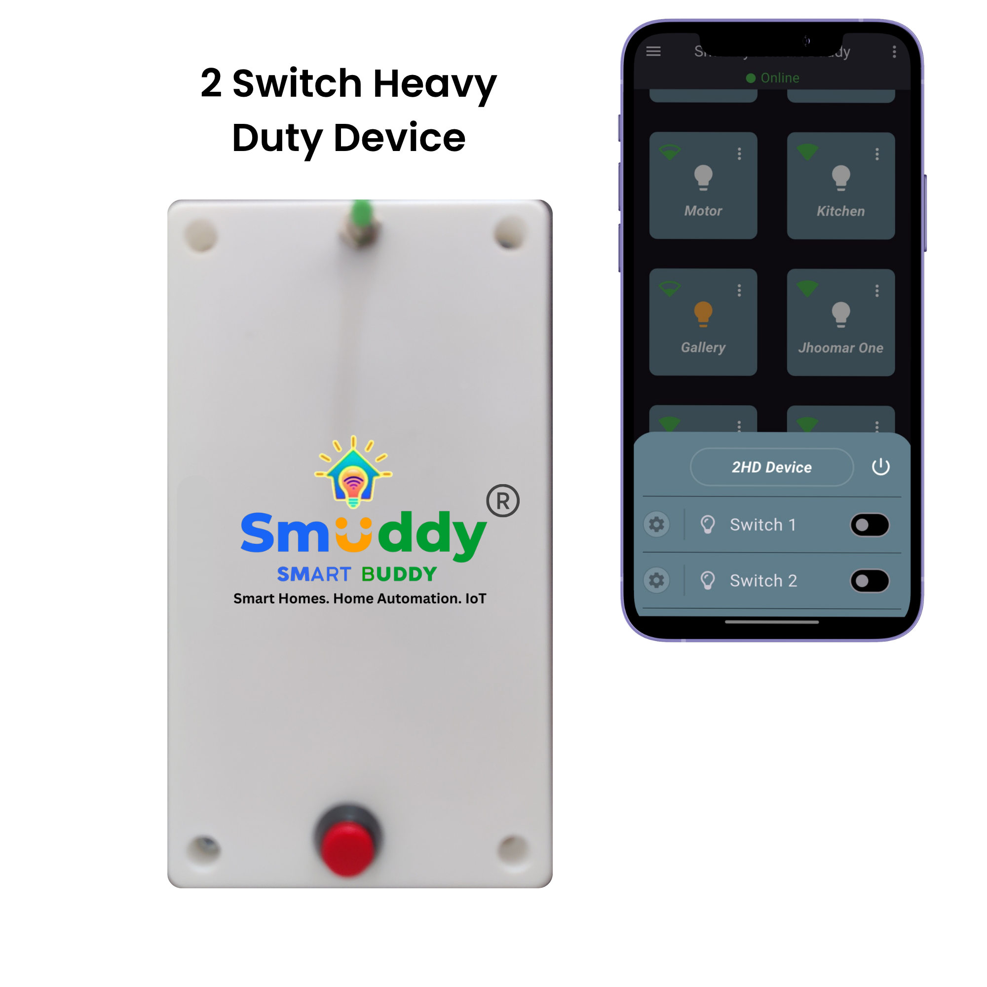 Smuddy 2 Heavy Duty Node Wi-Fi Retrofit Smart Switch module